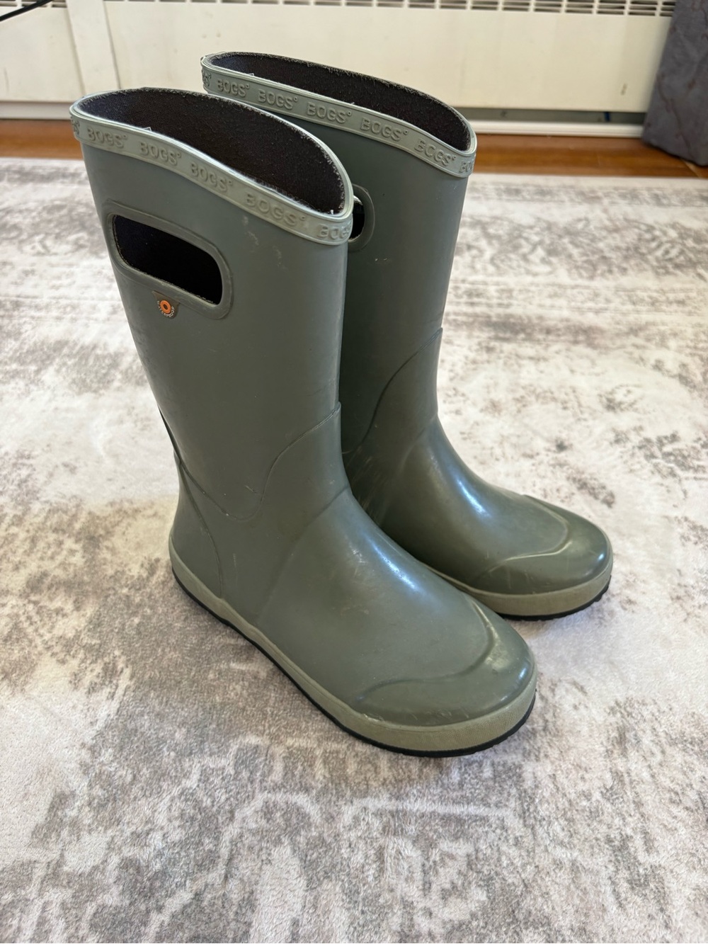 Kids' Bogs Green Rain Boots Size YS Youth 4 (EU 37)